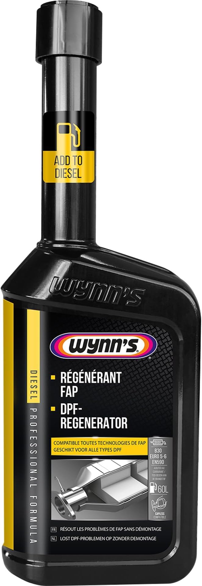 Wynn's Professional Diesel Particulate Filter Regenerator- Clears Blocked DPS & Reduces Soot Emissions- No Dismantling Required - Enhances Combustion & Lowers Soot Build-Up- 500ml - Packaging May Vary