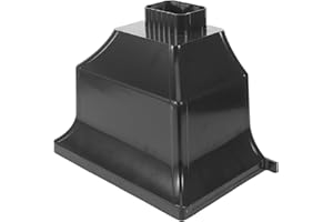 ANDRESLAD Curved Aluminum Alloy Downspout Adapter for Rainwater Diverter with Weather Resistance and Easy