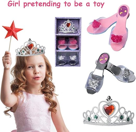 little girl pretend dress up shoes