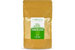 Sovegean Celery Powder 3,52oz/100g-Celery Seeds-Raw,Vegan,Gluten Free Food Supplement for Smoothies,Juice,Sauces,Baked Goods 
