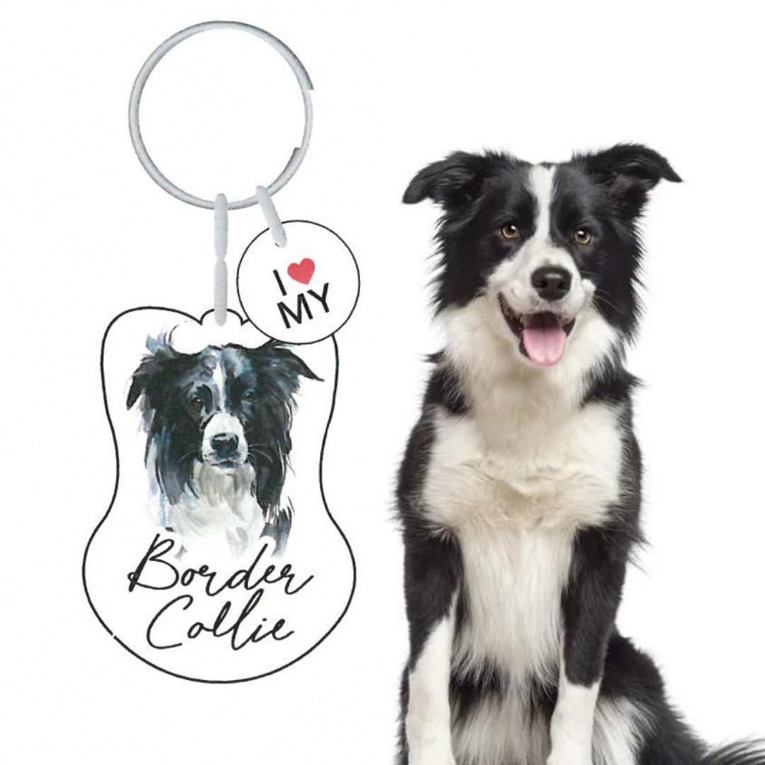 Splosh Pet Keyring Dog Breeds Personalised Keyring. Dog Key Ring Personalised Gifts. Customised Gifts Dog Key Chain. Key Rings for Dog Lovers. Dog Accessories, Dog Key Tags, Multicolor
