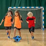 ZOPPER Fun Sport Foam Football 20cm Blue Indoor Outdoor Plush Ball view 3