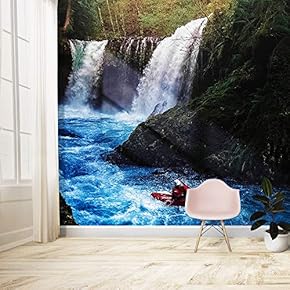 Wall Murals for Bedroom Waterfall Large Removable Wallpaper Peel and Stick Wall Stickers - 66x96 inches