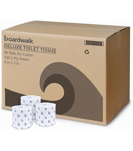 Amazon.com: Boardwalk BWK6155 Two-Ply Toilet Tissue, White, 4-1/2