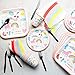 BibiParty Unicorn Birthday Party Supplies Set, Rainbow Unicorn Tableware Set for 10,Paper Plates,Paper Cups,Paper Straws,Napkins,Plastic Forks/Knives/Spoons– Complete Party Pack(Unicorn)