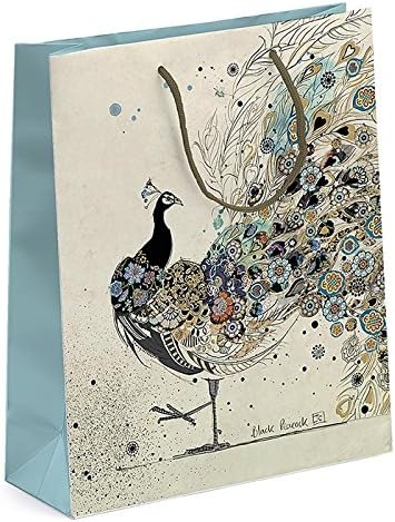 Bug Art - Decorative Peacock - Large Gift Bag