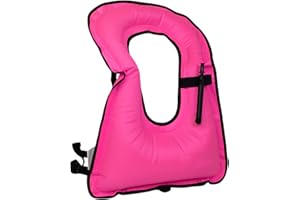 DOSURBAN Inflatable Snorkel Vest for Adults Kids Children, Adjustable Light Snorkeling Jackets Safety Vests for Diving, Snork