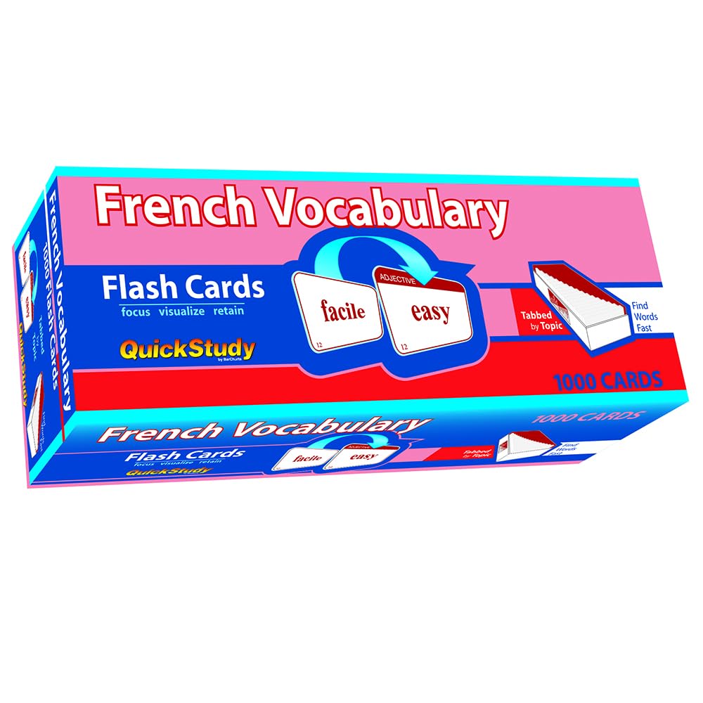 French Vocabulary Flash Cards