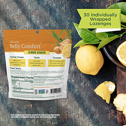 Traditional Medicinals Organic Belly Comfort Lemon Ginger Lozenges