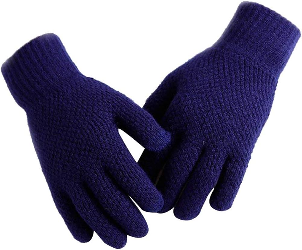 6 Paires De Gants Tricotés Chauds Pour L'hiver - Confortables Et élastiques Pour Hommes, Femmes Et Ados