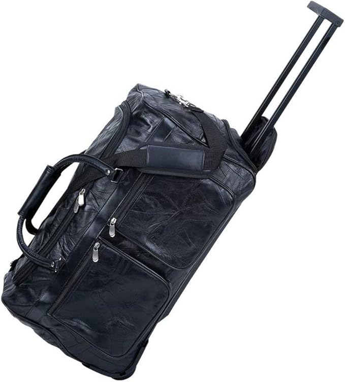 Genuine Leather 21" Trolley/Tote Bag Travel Totes