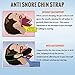New Premium Anti Snoring Chin Strap -Simple Comfortable Adjustable Sleeping Aid Device -Perfect Size for Men, Women -Solutions for Mouth Breathers -Experience Nights Without Snoring with SnorePal