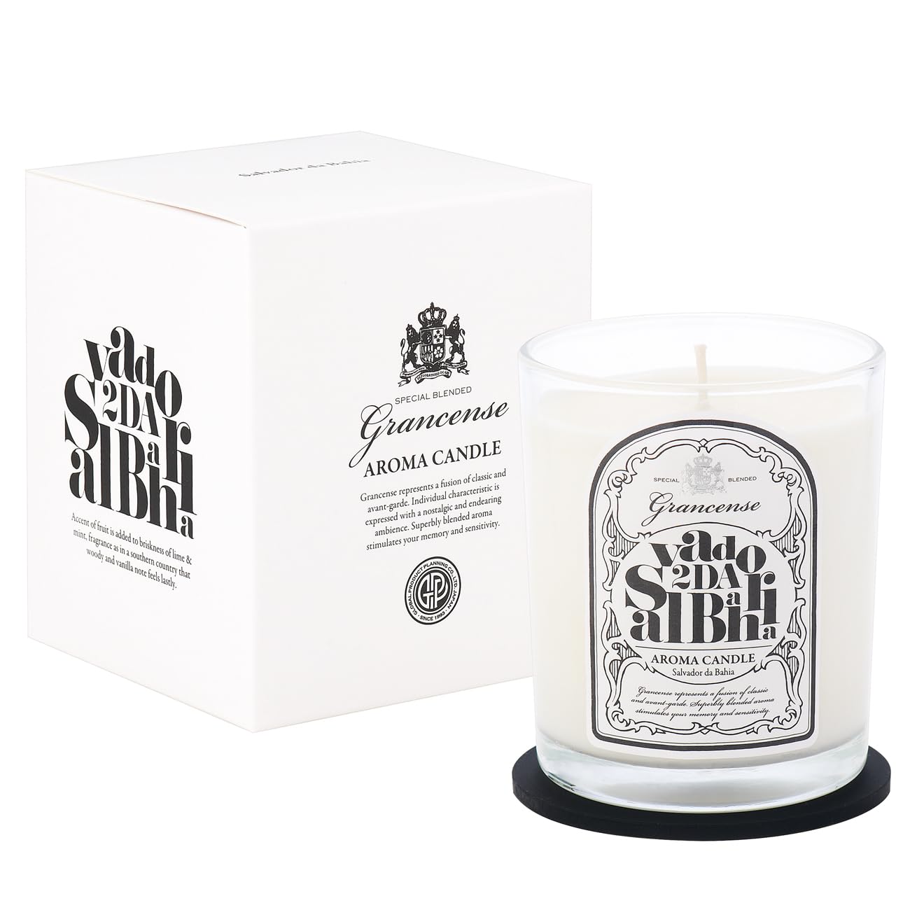 グランセンス アロマキャンドル 160ｇ サルバドールの香り(ろうそく ブレンドアロマ ソイワックス フレグランス 日本製)商品画像