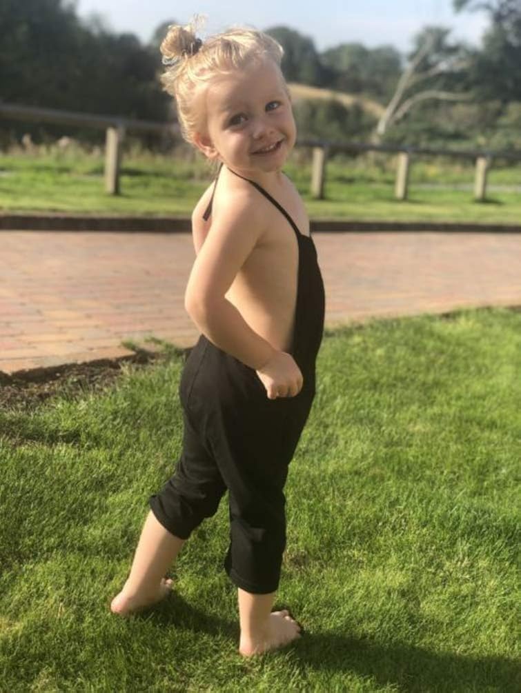 Lindanina Toddler Girl Romper Strap Slouch Jumpsuits for Kids 1-5T Baby Harem Halter Pants: Clothing