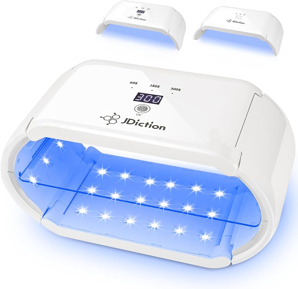 JDiction 48W Rechargeable UV Resin Light 48 LED Double-Sided Curing Lamp