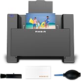 AMBIR Photo Scanner with Photo Cleaning Kit Bundle &ndash; Scan Photos in Seconds, Auto Crop &amp; Deskew, 300/600 DPI High Resolution Scanning, Restore &amp; Organize with Software, Mac &amp; PC Compatible