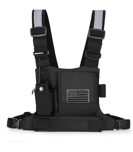 Amazon.com: Radio Shoulder Holster Chest Harness Holder Vest Rig