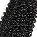 BLY 7A Mongolian Kinky Curly Human Hair Bundles 24 Inch Unprocessed Hair Weave Weft for Black Women Natural Color