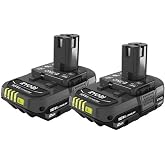 RYOBI ONE+ 18V High Performance Lithium-Ion 2.0 Ah Compact Battery (2-Pack) | PBP006 - 2PK