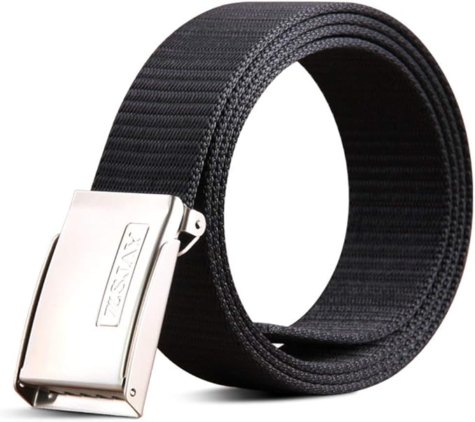 Men'S Canvas Canvas Belt Outdoor Leisure Belt Comfortable Sizes Youth