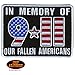 IN MEMORY OF 911 OUR FALLEN AMERICANS, Iron-On/Saw-On, Heat Sealed Backing Rayon 9-11 PATCH - 4