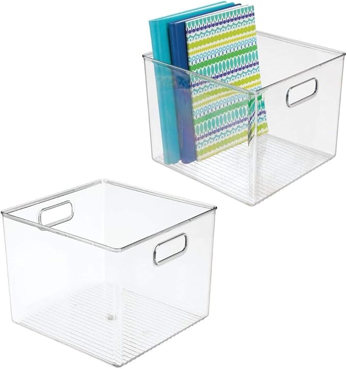 mDesign 2er-Set Aufbewahrungsbox für Büroutensilien – Sortierbox aus