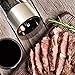 Electric Salt and Pepper Grinder Set | Battery Operated | Electronic Pepper Shakers (2) | Adjustable Coarseness Level | One Handed Use | Stainless Steel Mills | Automatic LED Light | Ma Maison Co.