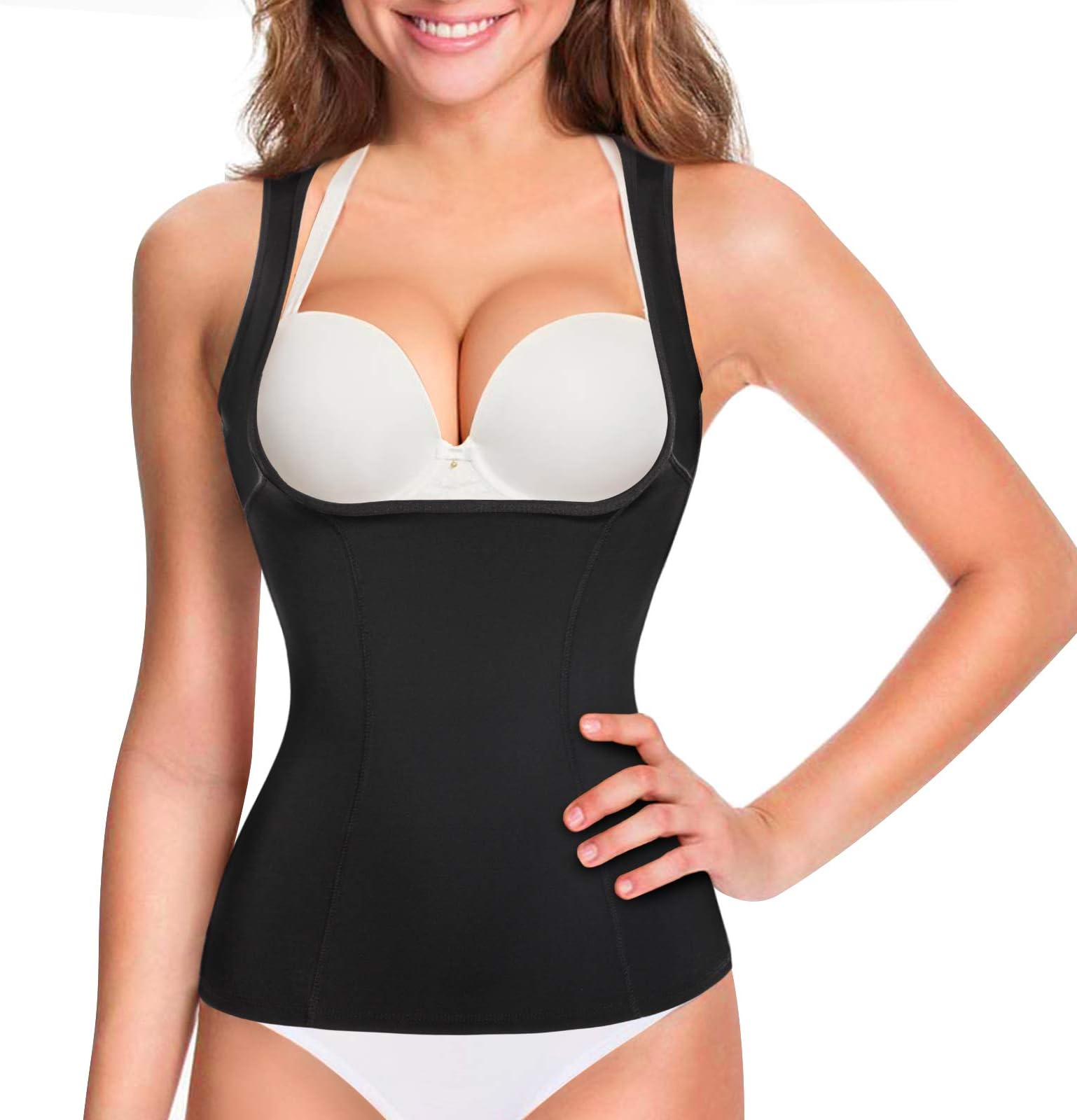 URSEXYLYWomen Waist Trainer Shapewear Vest Seamless Body Shaper Tummy Control Workout Tank Top Corset