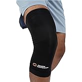 Copper Compression Knee Sleeve - Copper Infused Knee Stabilizer Support Brace for Meniscus Tear, ACL, MCL, Arthritis, Joint Pain Relief, Running, Sports, Hiking - Men & Women - Fits Right/Left - L