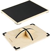 Professional Wooden Balance Board for Adults-Anti-Slip 350LBS Wobble Board for Physical Therapy, Standing Desk, Core Strength-Rocker Board,Balancing Board