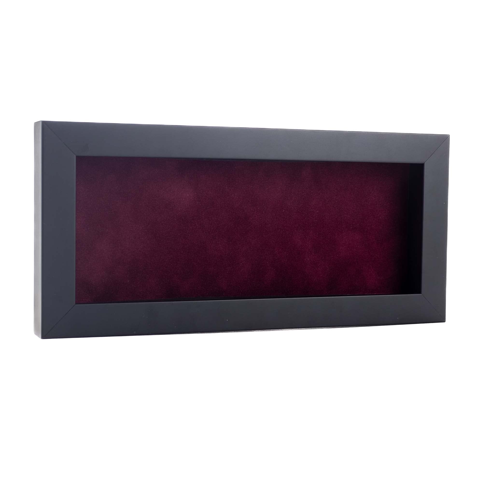 10x20 Shadow Box Frame Black Wood | with a