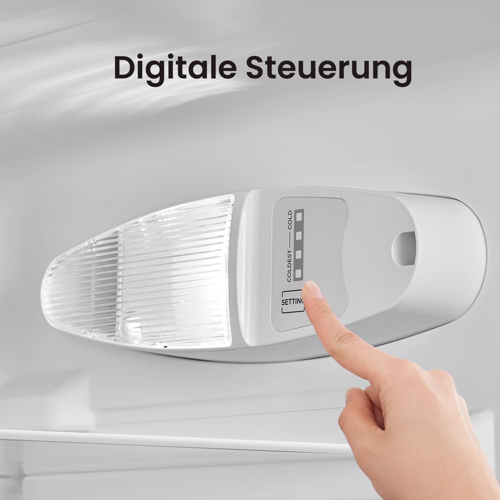 Comfee‘ Kühlschrank mit Gefrierfach 174L, EEK D, Höhe 150cm, Kühl-Gefrierkombination-115L Kühlteil, 59L 4 Sterne Gefrieren -24℃, 156 kWh/Jahr, Low Frost für kleine Wohnungen, Büros, RCB169DS3 Silber 5