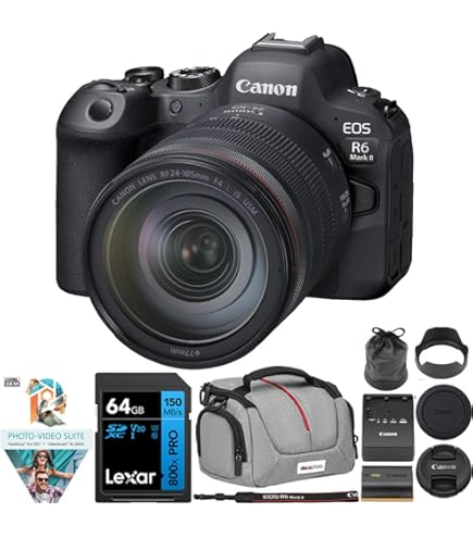 Amazon.com : Canon EOS R6 Mirrorless Digital Camera with 24-105mm