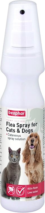 Beaphar Flea Spray for Cats and Dogs 150 ml UK Authorised Veterinary Medicine