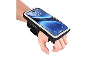 ANLEDDA Wristbands Phone Holder for Running, Forearm Running Armbands for iPhone 16/15 Pro/14 Plus/13/11/XR/XS, Galaxy S24/S10, Supports Thick Phone Cases, Fits Up to 6.9'' Phones