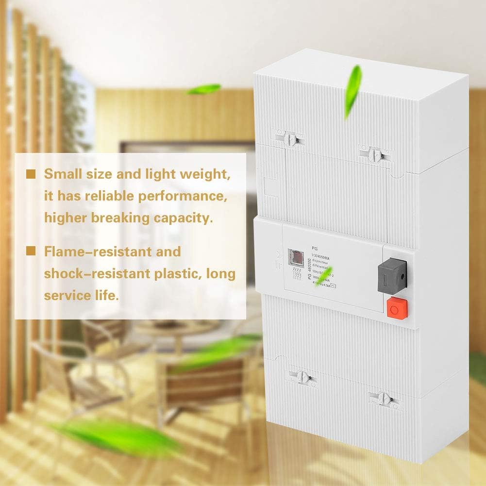 4 Pole Circuit Breaker Switch Three Phase Circuit Breaker Low-voltage Circuit Breaker Protection Air Switch Poles 4-Pole Multiple Protection Switch 30-60A - Image 5