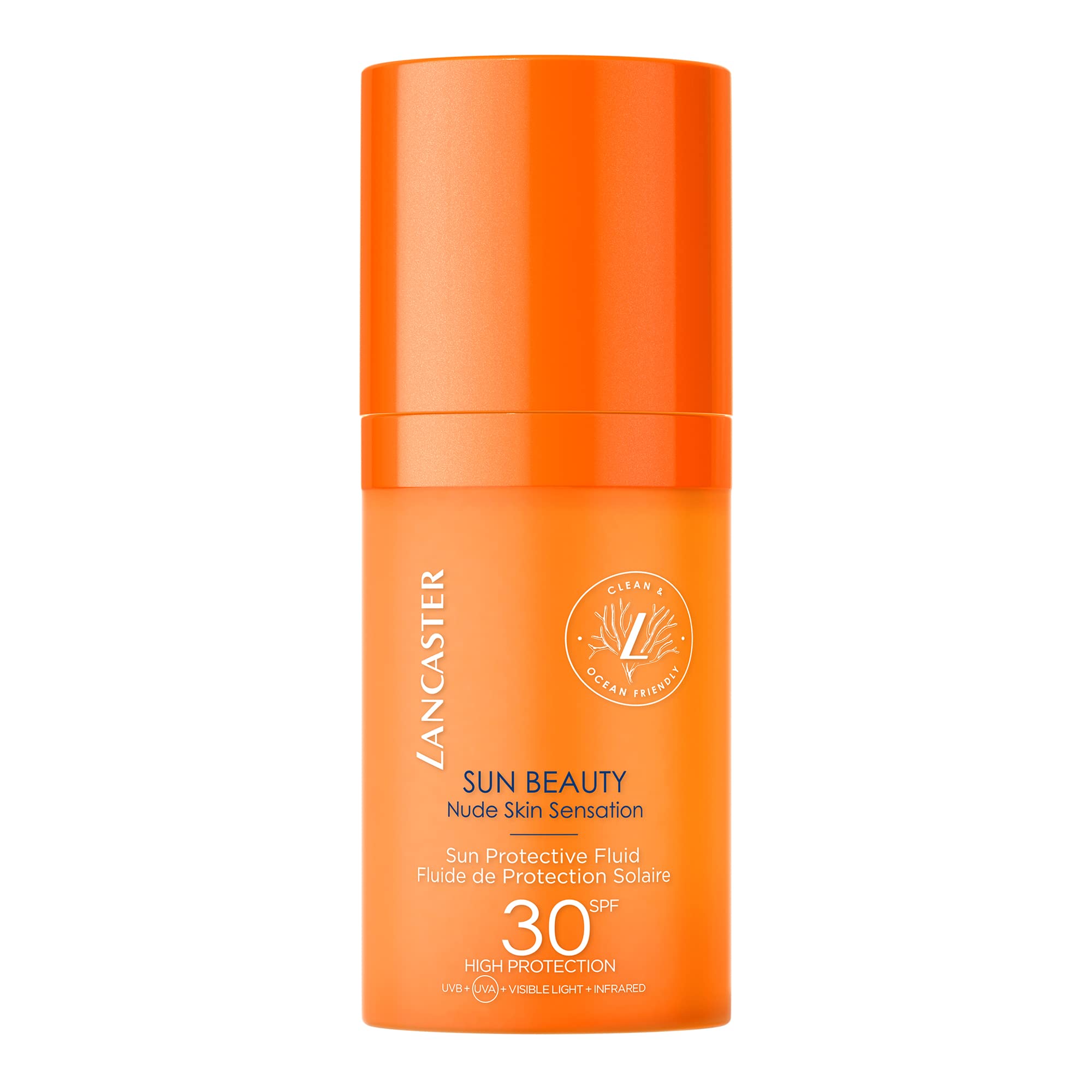 Lancaster Sun Beauty Invisible Face Fluid SPF30 30ml, Photoaging Control, Broad Spectrum Sun Protection, High Protection With Full Light Technology, Water and Sweat Resistant, Clean Formula