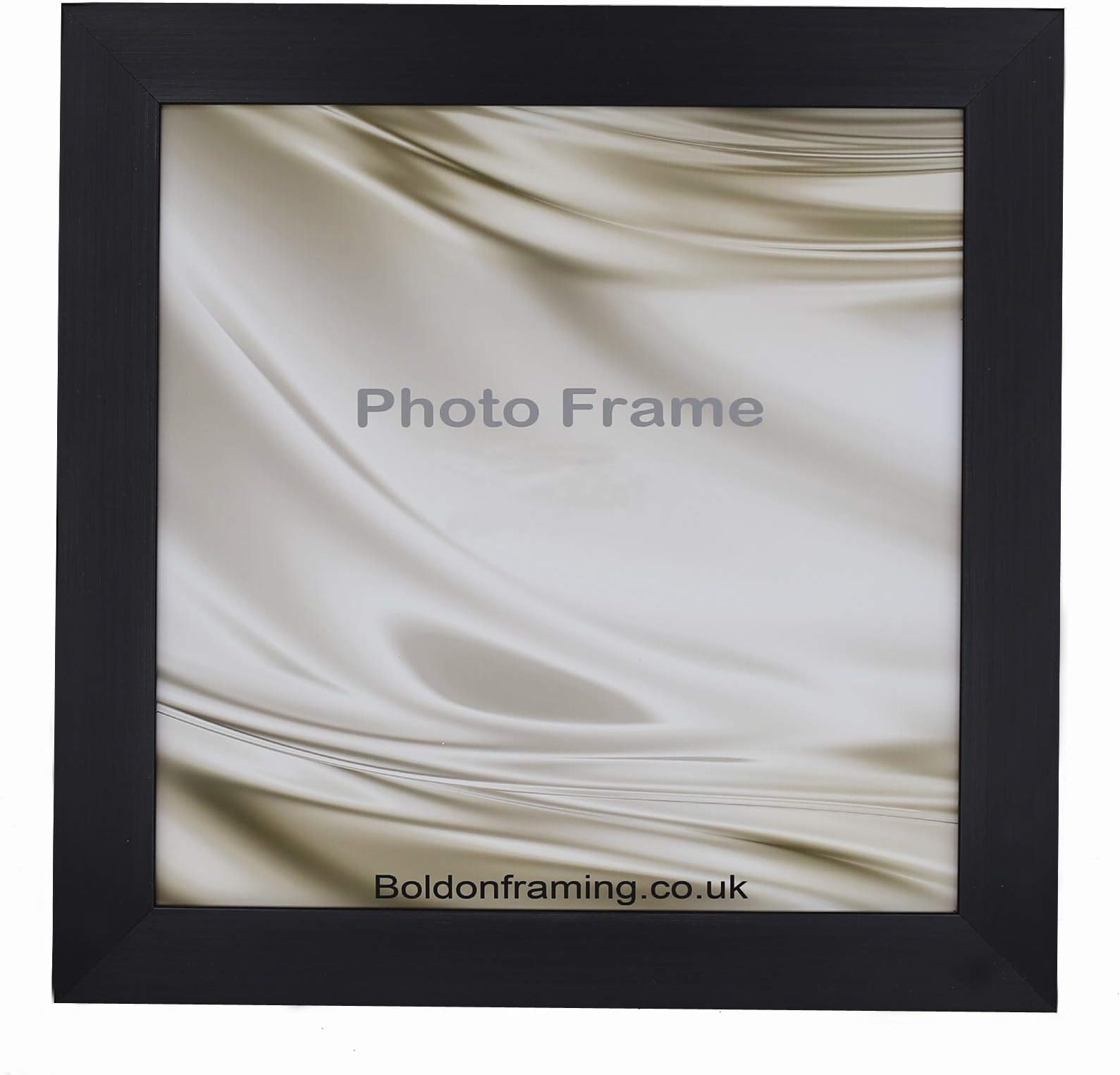 Square Picture Photo Frame Black Silver White Oak Brown Various Sizes (Black, 9x9")
