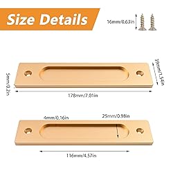 MOROBOR Rectangular Recessed Sliding Door