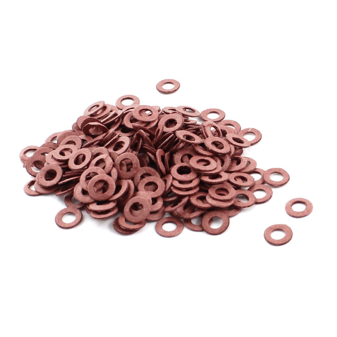 Sourcingmap 250pcs M3 Flat Insulating Fiber Washer 3mmx6mmx0.5mm for Motherboard