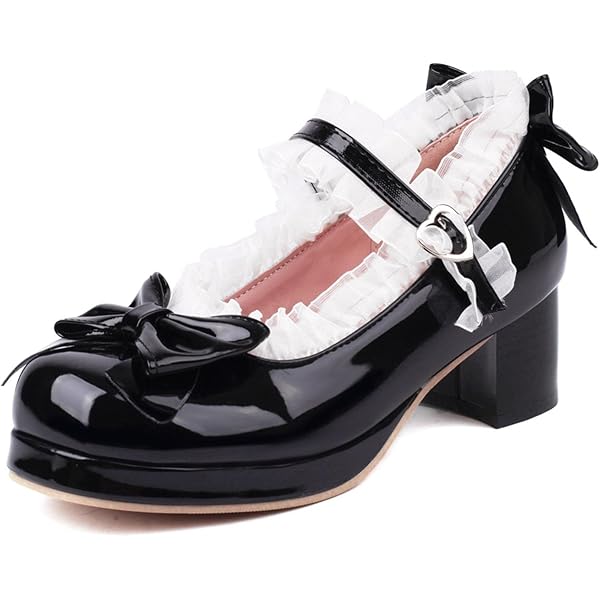専用GRAPE Black Mary Jane Platform shoes Womens platform Mary janes Shoes Sweet Toe Ankle Lolita Gothic