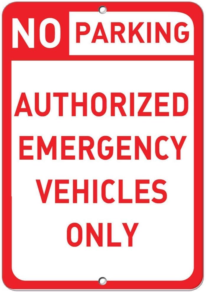 Outdoor Decorative Aluminum Signs 12"X16"No Parking