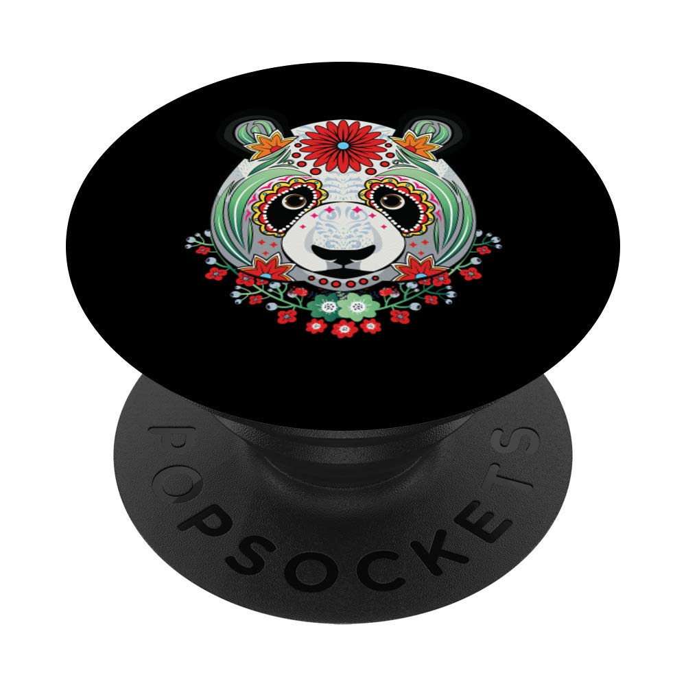 Panda dia de los muertos day of the dead bear sugar skull PopSockets Grip and Stand for Phones and Tablets