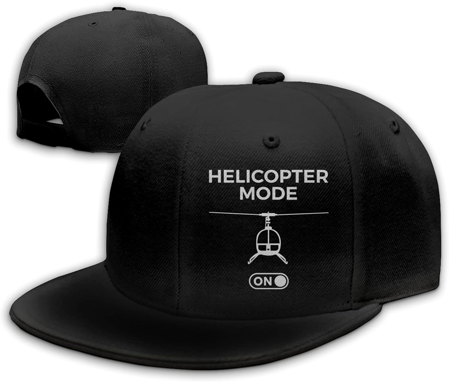 Helicopter Mode On Aviation Pilot Unisex Cotton Baseball Cap Adjustable