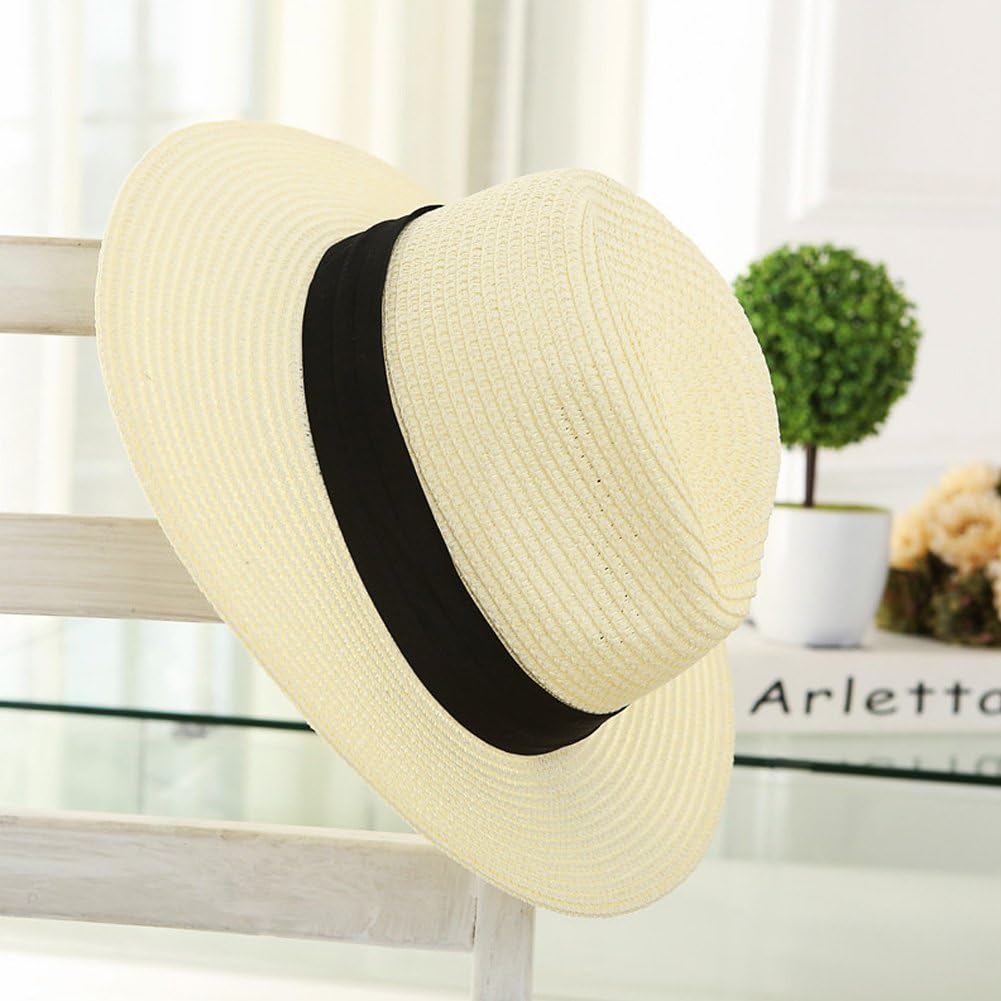 JLTPH Women Wide Brim Straw Sun Hat 