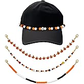 JarThenaAMCS 3Pcs Halloween Trucker Hat Chains Detachable DIY Polymer Clay Chains Hat Charms for Costume Accessories