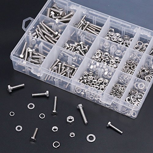 6 Hilitchi+510Pcs+Stainless+Washers+Assortment