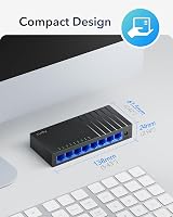 Cudy GS108D 8-Port Gigabit Unmanaged Ethernet Switch Rj45 Plug Play Fanless view 8
