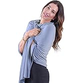 Happyluxe Travel Shawl Wraps for Women - 68x35in Wrap. Lightweight Pashmina, Airplane Travel Blanket Scarf. Made In USA