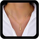 Andelaisi Boho Teardrop Pendant Necklace Vintage Teardrop Y Lariat Necklace Gold Waterdrop Choker Necklaces Adjustable Long Y Drop Chain Necklaces Jewelry for Women